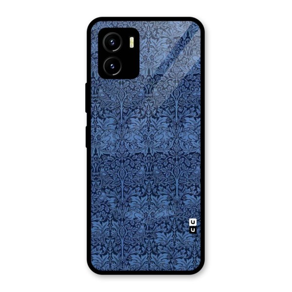 Carving Design Glass Back Case for Vivo Y15s