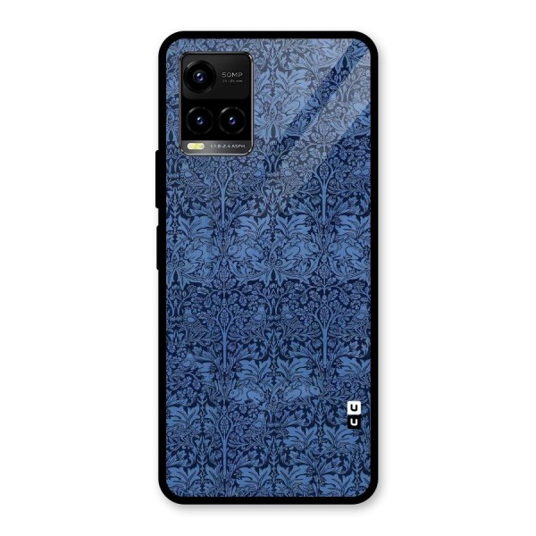 Carving Design Glass Back Case for Vivo Y21 2021