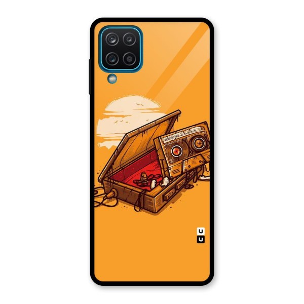 Casette Box Glass Back Case for Galaxy A12