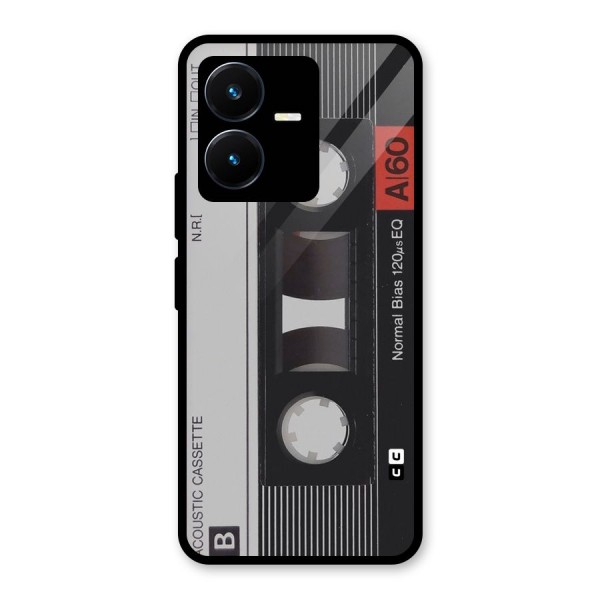 Casette Design Glass Back Case for Vivo Y22