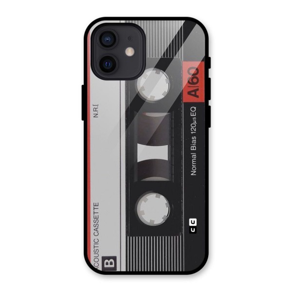 Casette Design Glass Back Case for iPhone 12