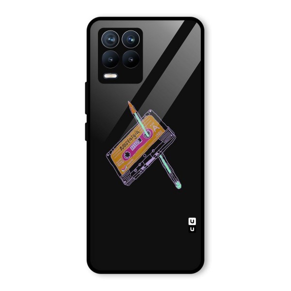 Casette Nostalgia Glass Back Case for Realme 8 Pro