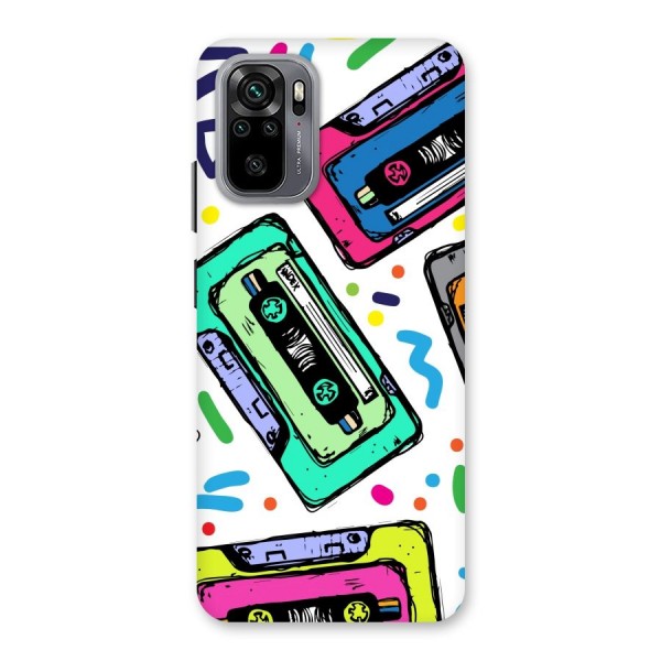 Cassette Pattern Back Case for Redmi Note 10