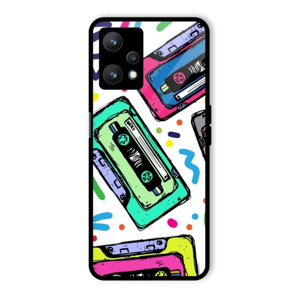 Cassette Pattern Glass Back Case for Realme 9 Pro 5G