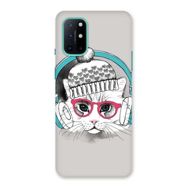 Cat Headphones Back Case for OnePlus 8T