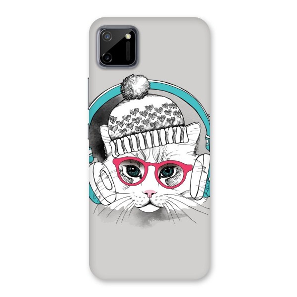 Cat Headphones Back Case for Realme C11