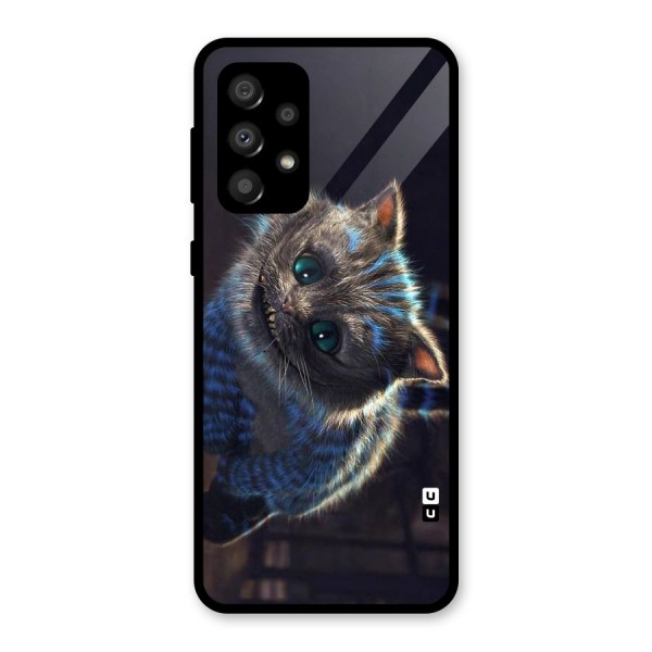 Cat Smile Glass Back Case for Galaxy A32