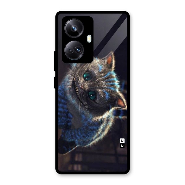 Cat Smile Glass Back Case for Realme 10 Pro Plus