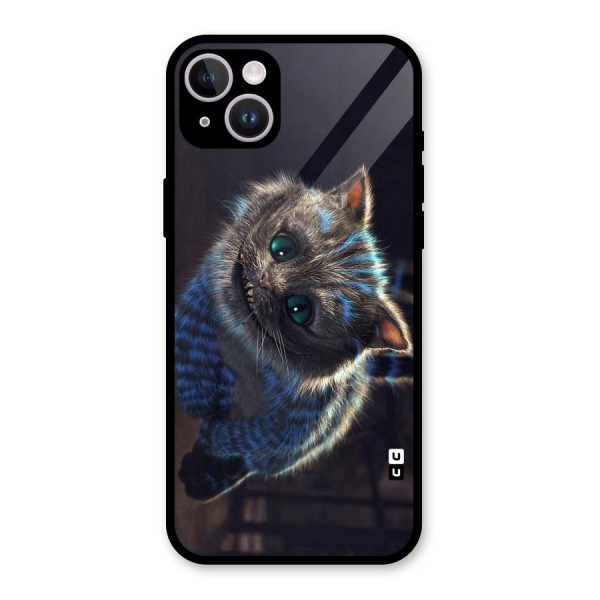 Cat Smile Glass Back Case for iPhone 14 Plus