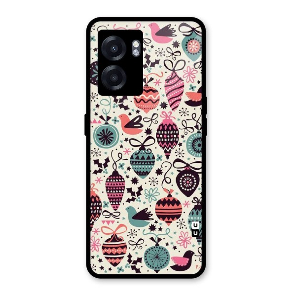 Celebration Pattern Glass Back Case for Oppo K10 (5G)