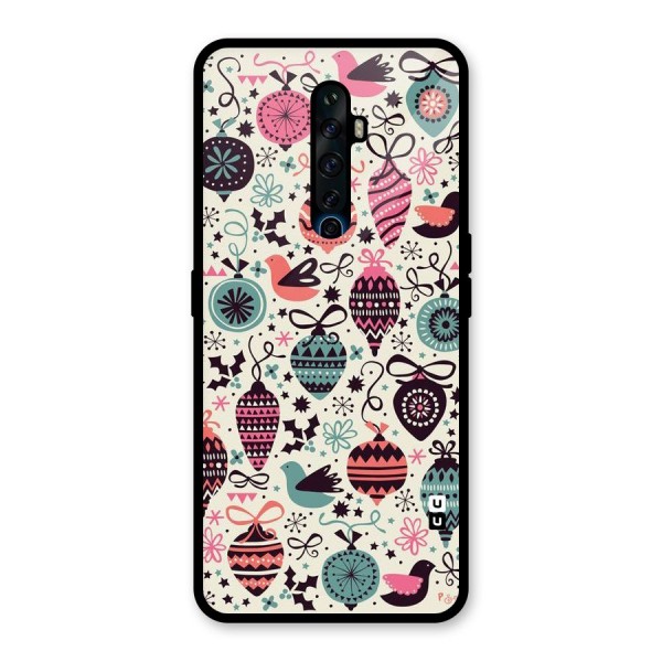 Celebration Pattern Glass Back Case for Oppo Reno2 Z