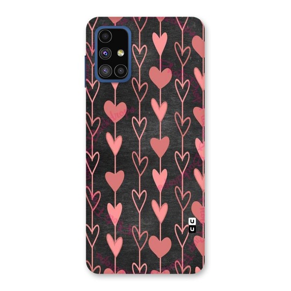 Chain Of Hearts Back Case for Galaxy M51