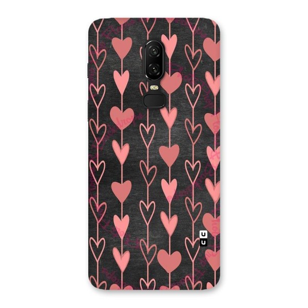 Chain Of Hearts Back Case for OnePlus 6