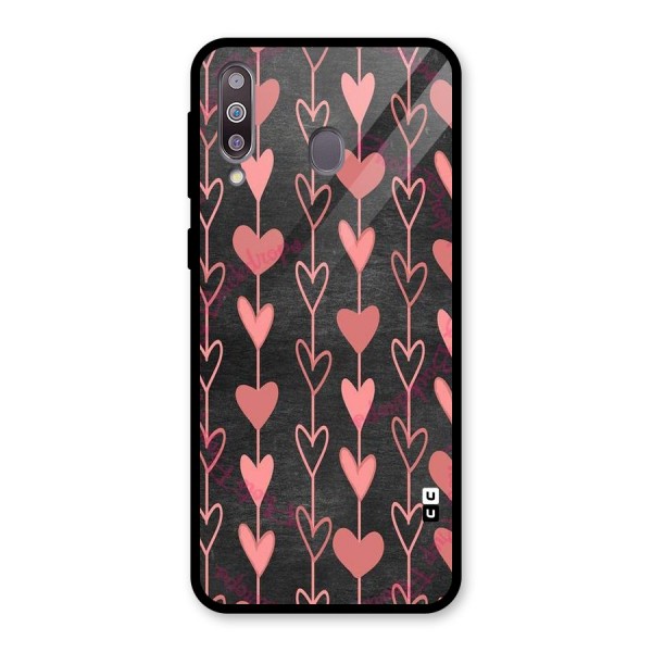 Chain Of Hearts Glass Back Case for Galaxy M30