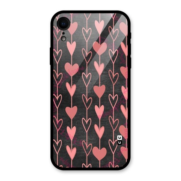 Chain Of Hearts Glass Back Case for XR