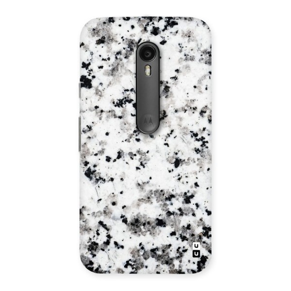 Charcoal Spots Marble Back Case for Moto G3