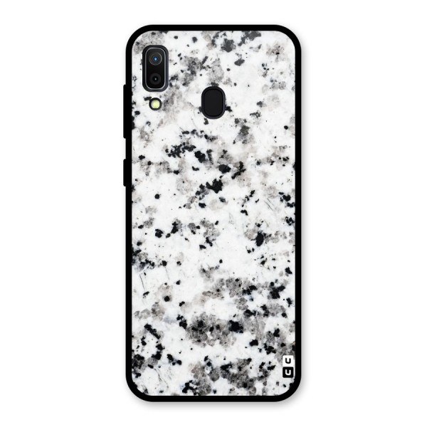 Charcoal Spots Marble Glass Back Case for Galaxy A30