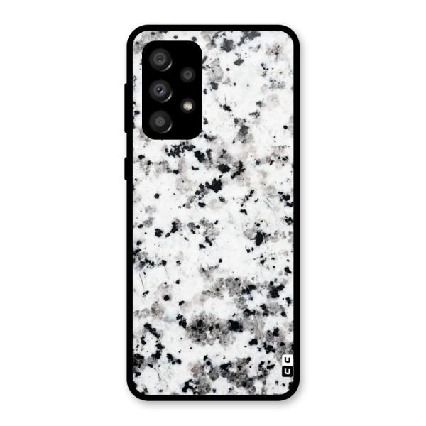 Charcoal Spots Marble Glass Back Case for Galaxy A32