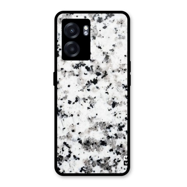 Charcoal Spots Marble Glass Back Case for Oppo K10 (5G)