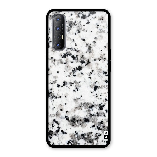 Charcoal Spots Marble Glass Back Case for Oppo Reno3 Pro