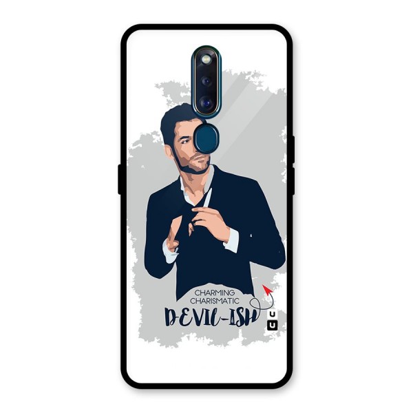 Charming Charismatic Lucifer Glass Back Case for Oppo F11 Pro