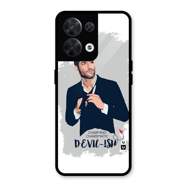 Charming Charismatic Lucifer Glass Back Case for Oppo Reno8 5G