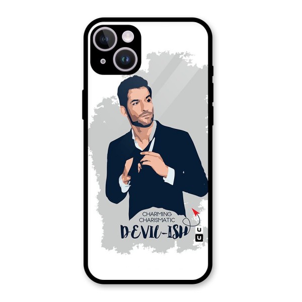 Charming Charismatic Lucifer Glass Back Case for iPhone 14 Plus