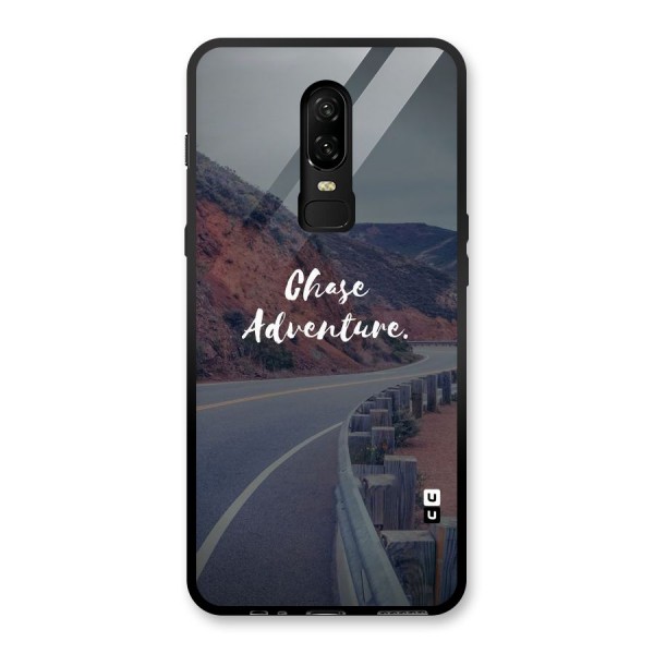 Chase Adventure Glass Back Case for OnePlus 6