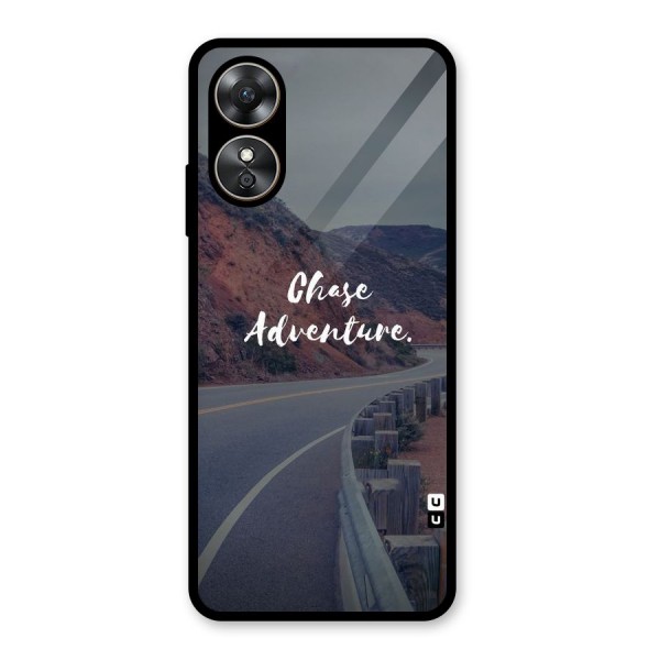 Chase Adventure Glass Back Case for Oppo A17