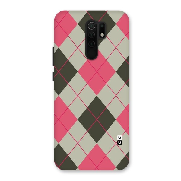 Check And Lines Back Case for Redmi 9 Prime