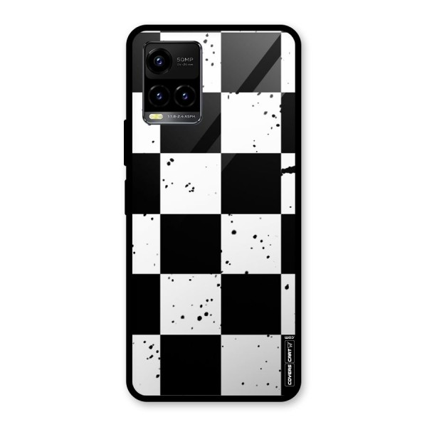 Check Mate Glass Back Case for Vivo Y21 2021