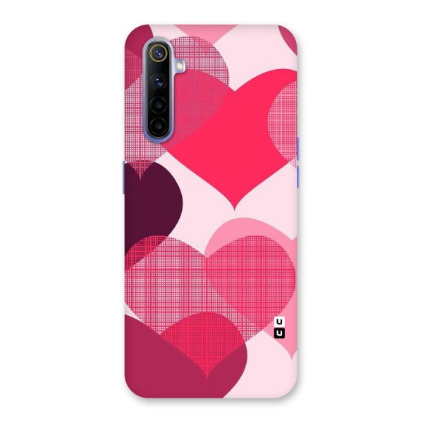 Check Pink Hearts Back Case for Realme 6