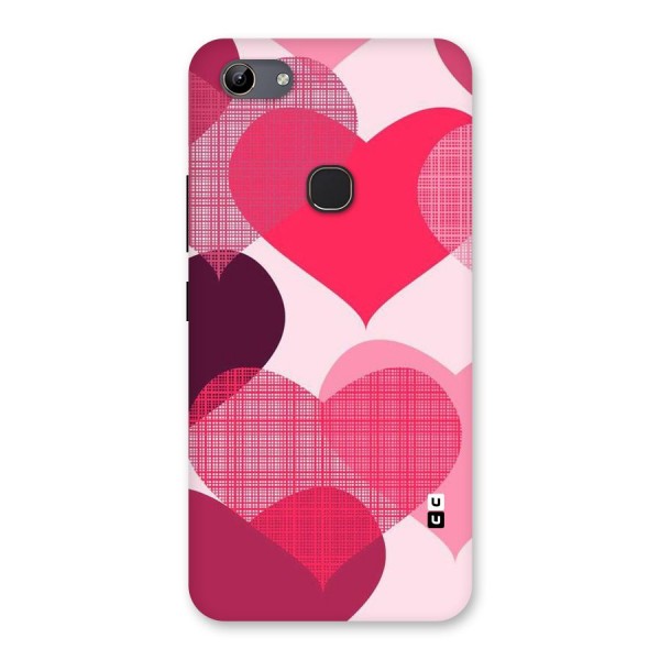 Check Pink Hearts Back Case for Vivo Y81