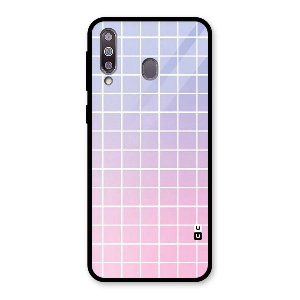 Check Shades Glass Back Case for Galaxy M30