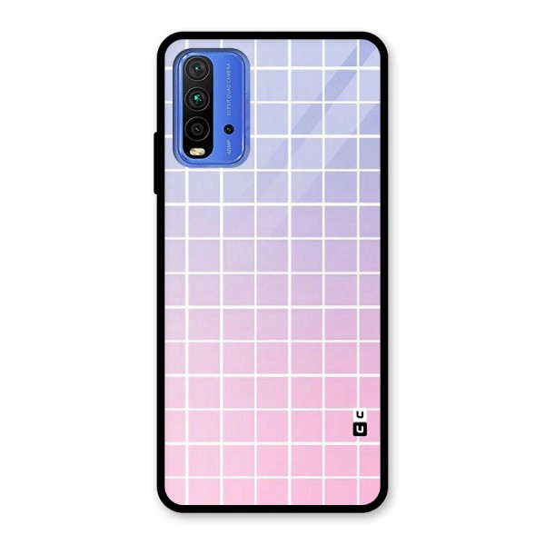 Check Shades Glass Back Case for Redmi 9 Power