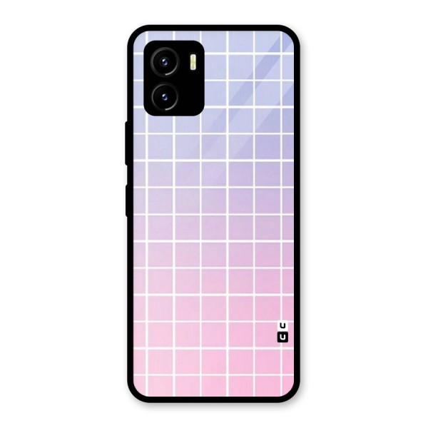 Check Shades Glass Back Case for Vivo Y15s