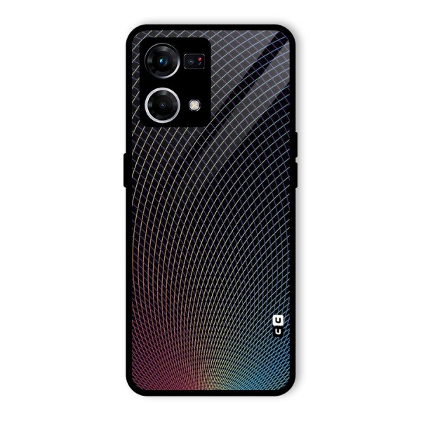 Check Swirls Glass Back Case for Oppo F21s Pro 4G