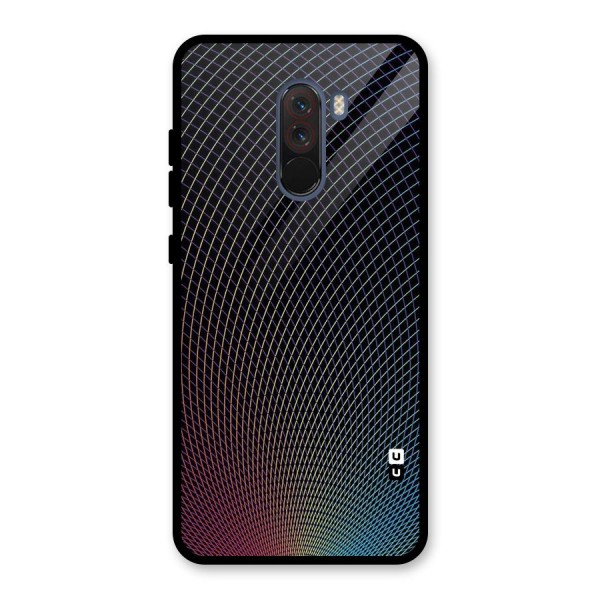 Check Swirls Glass Back Case for Poco F1