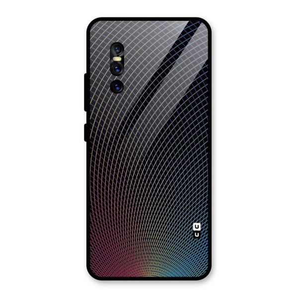 Check Swirls Glass Back Case for Vivo V15 Pro