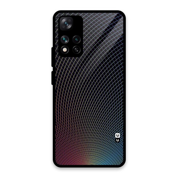 Check Swirls Glass Back Case for Xiaomi 11i HyperCharge 5G