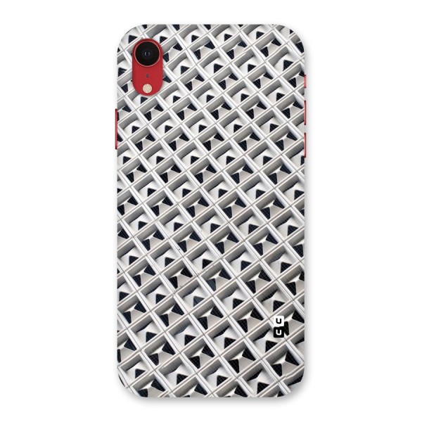 Check White Design Back Case for iPhone XR