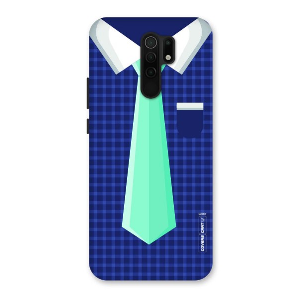 Checked Shirt Tie Back Case for Redmi 9 Prime