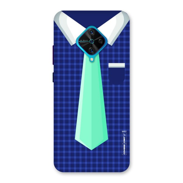 Checked Shirt Tie Back Case for Vivo S1 Pro