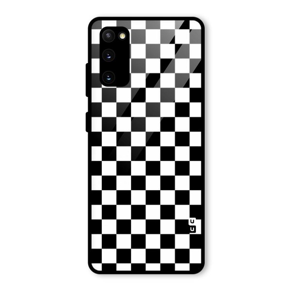 Checkerboard Glass Back Case for Galaxy S20 FE 5G