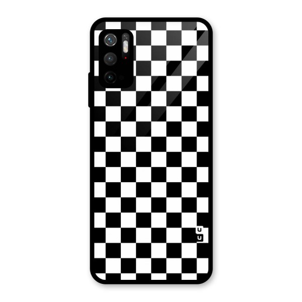 Checkerboard Glass Back Case for Poco M3 Pro 5G