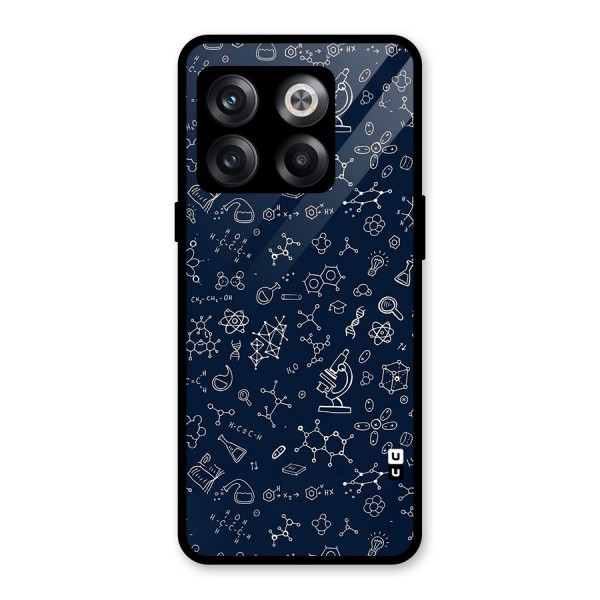 Chemistry Doodle Art Glass Back Case for OnePlus 10T