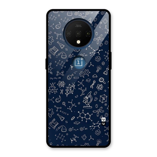 Chemistry Doodle Art Glass Back Case for OnePlus 7T