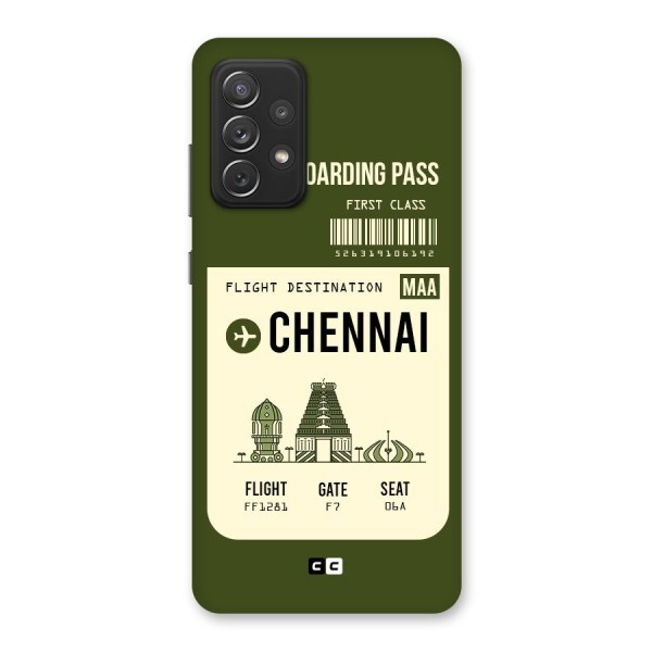 Chennai Boarding Pass Back Case for Galaxy A72