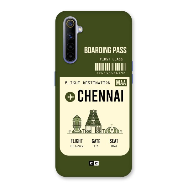 Chennai Boarding Pass Back Case for Realme 6