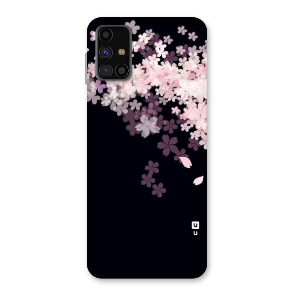 Cherry Flowers Pink Back Case for Galaxy M31s